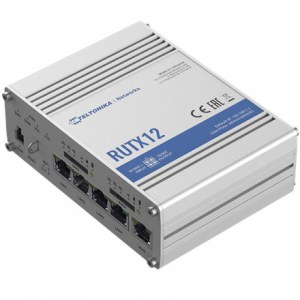 Teltonika RUTX12 - wireless router - WWAN - Bluetooth, Wi-Fi 5 - desktop | 5-port switch | 2.4 GHz / 5 GHz
